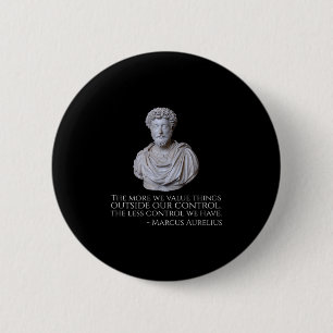 Marcus Aurelius - Motivatie stoïcisme Ronde Button 5,7 Cm