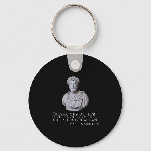 Marcus Aurelius - Motivatie stoïcisme Sleutelhanger (Voorkant)