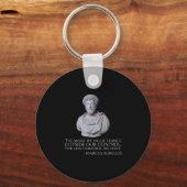 Marcus Aurelius - Motivatie stoïcisme Sleutelhanger (Voorkant)