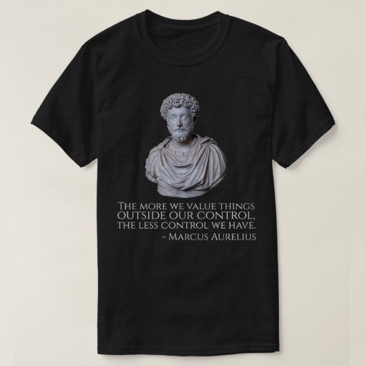 Marcus Aurelius  Motivational Stoicism Philosophy  T-shirt (Design voorkant)