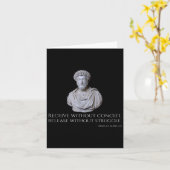 Marcus Aurelius - Oude Rome Stoïcijnse filosofie Q Kaart (Gele Bloem)