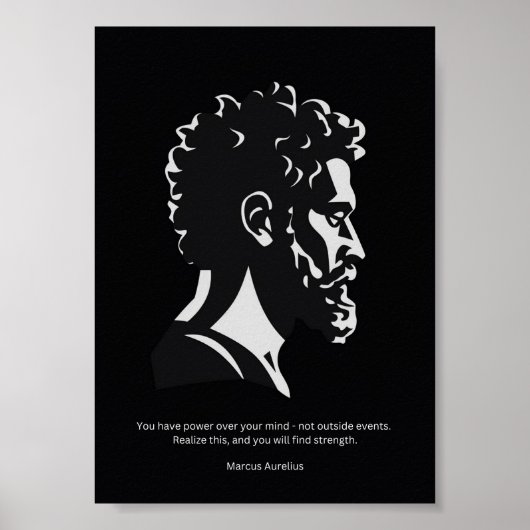 Marcus Aurelius Poster - Stoic Philosophy (Voorkant)