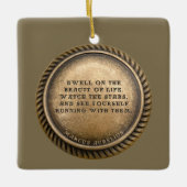 Marcus Aurelius Quote Dwell over de schoonheid van Keramisch Ornament (Voorkant)