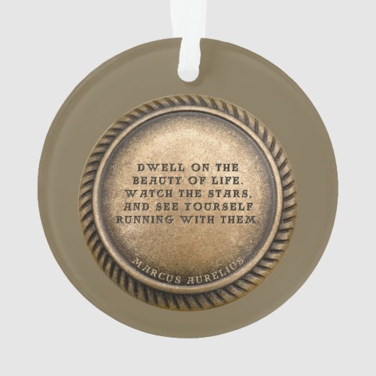 Marcus Aurelius Quote Dwell over de schoonheid van Ornament (achterkant)