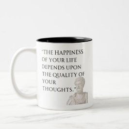 Marcus Aurelius Quote Mug Tweekleurige Koffiemok