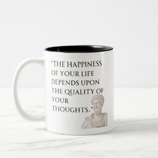 Marcus Aurelius Quote Mug Tweekleurige Koffiemok