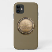 Marcus Aurelius Quote Opinionated Coin Case-Mate iPhone Case (Achterkant)