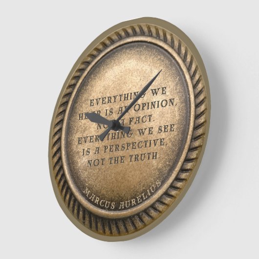 Marcus Aurelius Quote Opinionated Coin Grote Klok (Hoek)