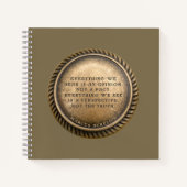 Marcus Aurelius Quote Opinionated Coin Notitieboek (Voorkant)