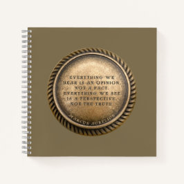 Marcus Aurelius Quote Opinionated Coin Notitieboek