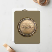 Marcus Aurelius Quote Opinionated Coin Notitiekaartje (Voorkant / Achterkant in situ)