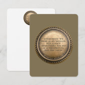 Marcus Aurelius Quote Opinionated Coin Notitiekaartje (Voorkant / Achterkant)