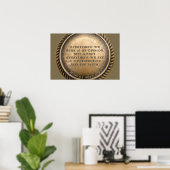 Marcus Aurelius Quote Opinionated Coin Poster (Thuiskantoor)