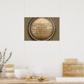 Marcus Aurelius Quote Opinionated Coin Poster (Keuken)