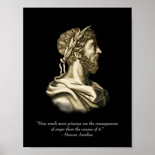 Marcus Aurelius Quote Poster (Voorkant)