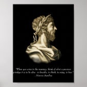 Marcus Aurelius Quote Poster (Voorkant)