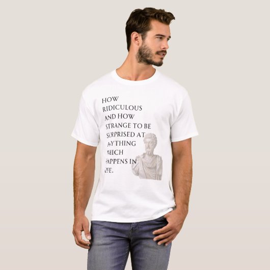 Marcus Aurelius Quote T-shirt (Voorkant volledig)