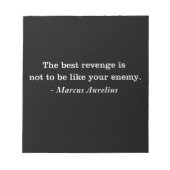 Marcus Aurelius Revenge Stoic Quote Notitieblok (Voorkant)