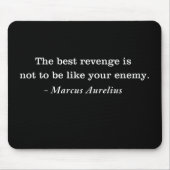 Marcus Aurelius Revenge Stoic Quote T-shirt Muismat (Voorkant)
