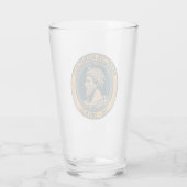 Marcus Aurelius Roman Emperor Illustration Badge Glas (Achterkant)