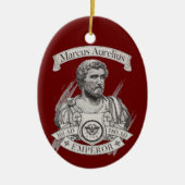 Marcus Aurelius Romeins keizer Keramisch Ornament (Voorkant)