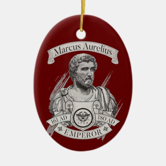 Marcus Aurelius Romeins keizer Keramisch Ornament (Voorkant)