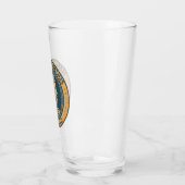 Marcus Aurelius Romeinse keizer Illustratie Badge Glas (Links)