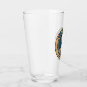 Marcus Aurelius Romeinse keizer Illustratie Badge Glas (Rechts)