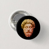 Marcus Aurelius Ronde Button 3,2 Cm (Voorkant /achterkant)