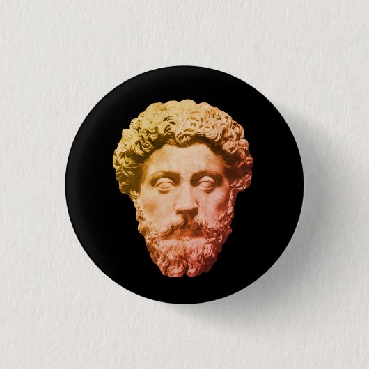 Marcus Aurelius Ronde Button 3,2 Cm (Voorkant)