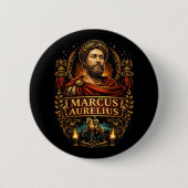 Marcus Aurelius Ronde Button 5,7 Cm (Voorkant)