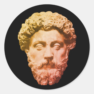 Marcus Aurelius Ronde Sticker