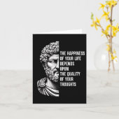 Marcus Aurelius Shirt Motivatie quote Stoic Phi Kaart (Gele Bloem)