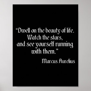 Marcus Aurelius Shirt verblijft op het mooie van L Poster