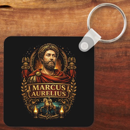 Marcus Aurelius Sleutelhanger (Achterkant)