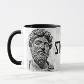 Marcus Aurelius - Stoic aan! Mok (Links)