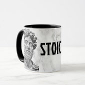 Marcus Aurelius - Stoic aan! Mok (Voorkant links)