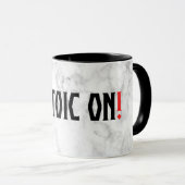 Marcus Aurelius - Stoic aan! Mok (Voorkant rechts)