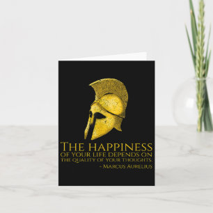 Marcus Aurelius Stoic Quote over geluk - Roman Ph Kaart