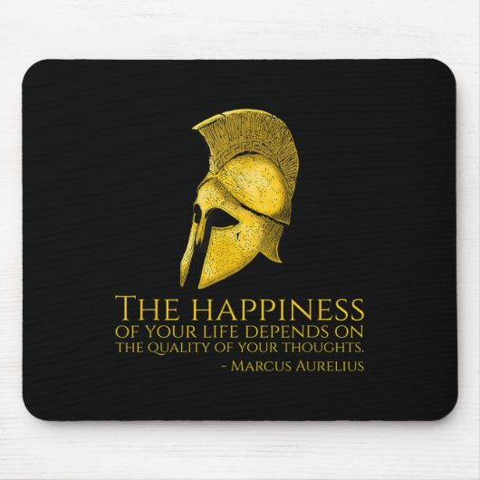 Marcus Aurelius Stoic Quote over geluk - Roman Ph Muismat (Voorkant)