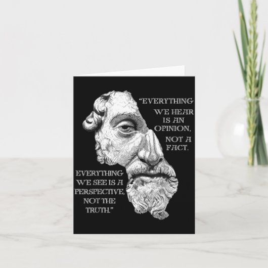Marcus Aurelius Stoïcijnse Filosofie Roman Filosoo Kaart (Voorkant)