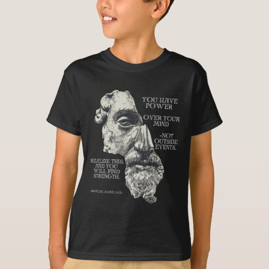 Marcus Aurelius Stoïcijnse filosofie Romeins filos T-shirt (Voorkant)