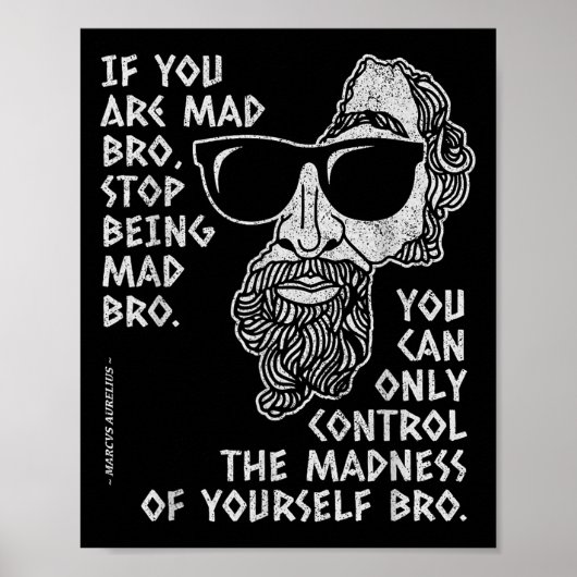 Marcus Aurelius Stoïcijnse filosoof Ancient Roman Poster (Voorkant)