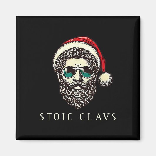 Marcus Aurelius Stoïcijnse Kerstman Stoïcisme Grap Magneet (Voorkant)