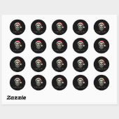 Marcus Aurelius Stoïcijnse Kerstman Stoïcisme Grap Ronde Sticker (Vel)