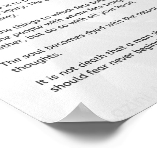 Marcus Aurelius Stoïcijnse meditaties. De Wijsheid Poster (Hoek)