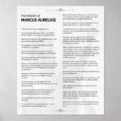 Marcus Aurelius Stoïcijnse meditaties. De Wijsheid Poster (Voorkant)