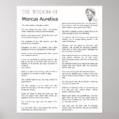 Marcus Aurelius Stoïcijnse meditaties. De Wijsheid Poster (Voorkant)