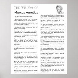 Marcus Aurelius Stoïcijnse meditaties. De Wijsheid Poster