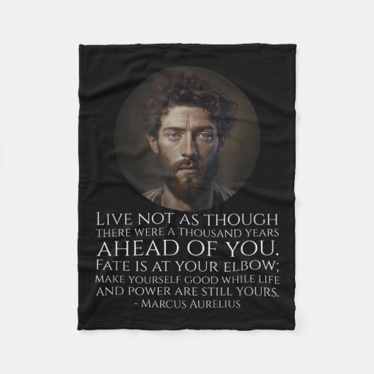 Marcus Aurelius Stoïcisme - Romeinse stoïcijnse fi Fleece Deken (Voorkant)